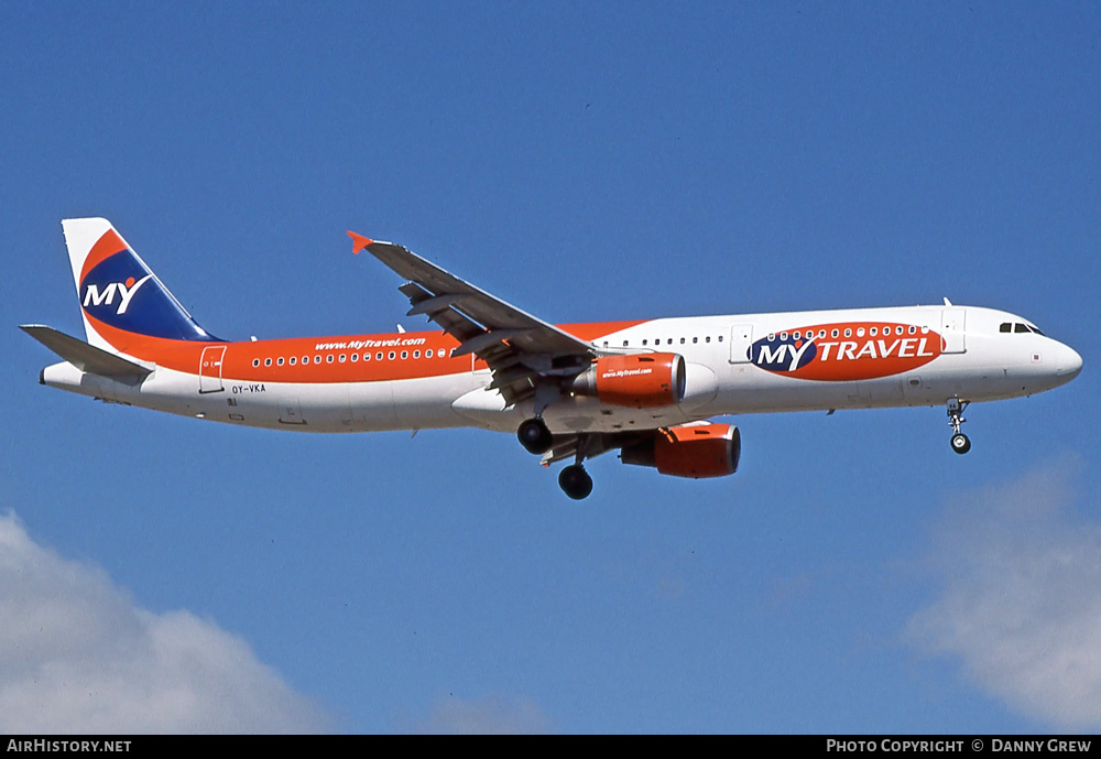 Aircraft Photo of OY-VKA | Airbus A321-211 | MyTravel Airways | AirHistory.net #384831