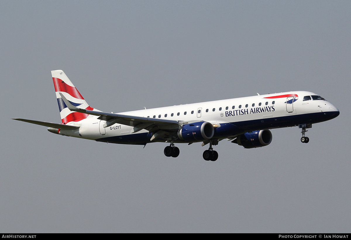 Aircraft Photo of G-LCYT | Embraer 190SR (ERJ-190-100SR) | British Airways | AirHistory.net #384835