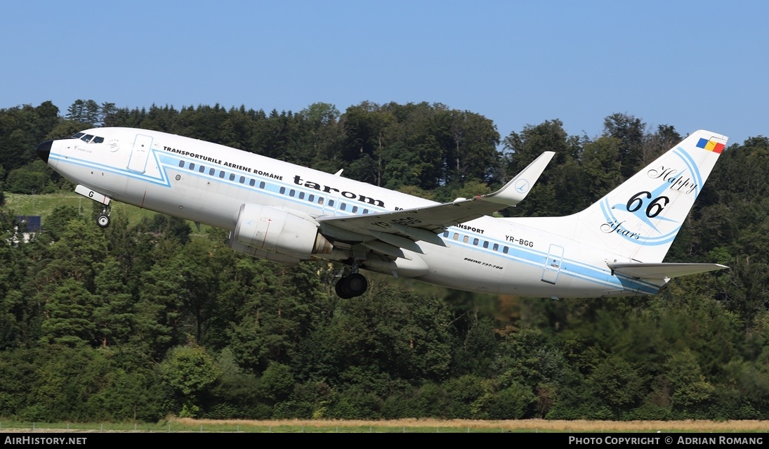 Aircraft Photo of YR-BGG | Boeing 737-78J | TAROM - Transporturile Aeriene Române | AirHistory.net #384922