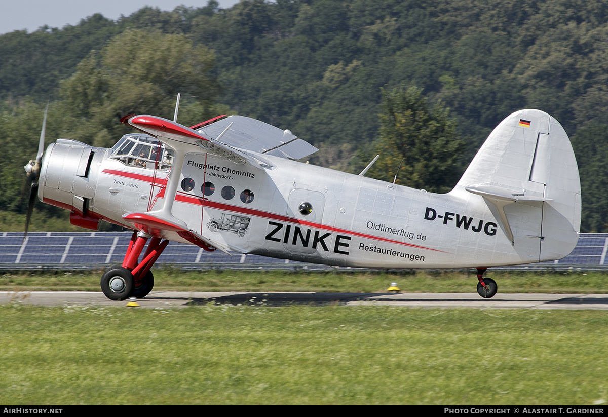 Aircraft Photo of D-FWJG | Antonov An-2TD | Zinke Restaurierungen | AirHistory.net #384923