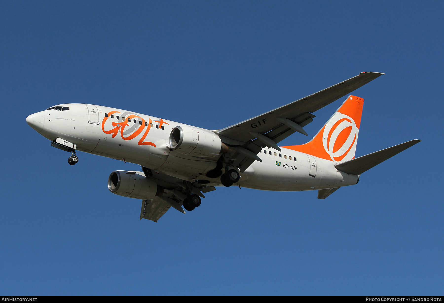 Aircraft Photo of PR-GIF | Boeing 737-73S | GOL Linhas Aéreas | AirHistory.net #384928