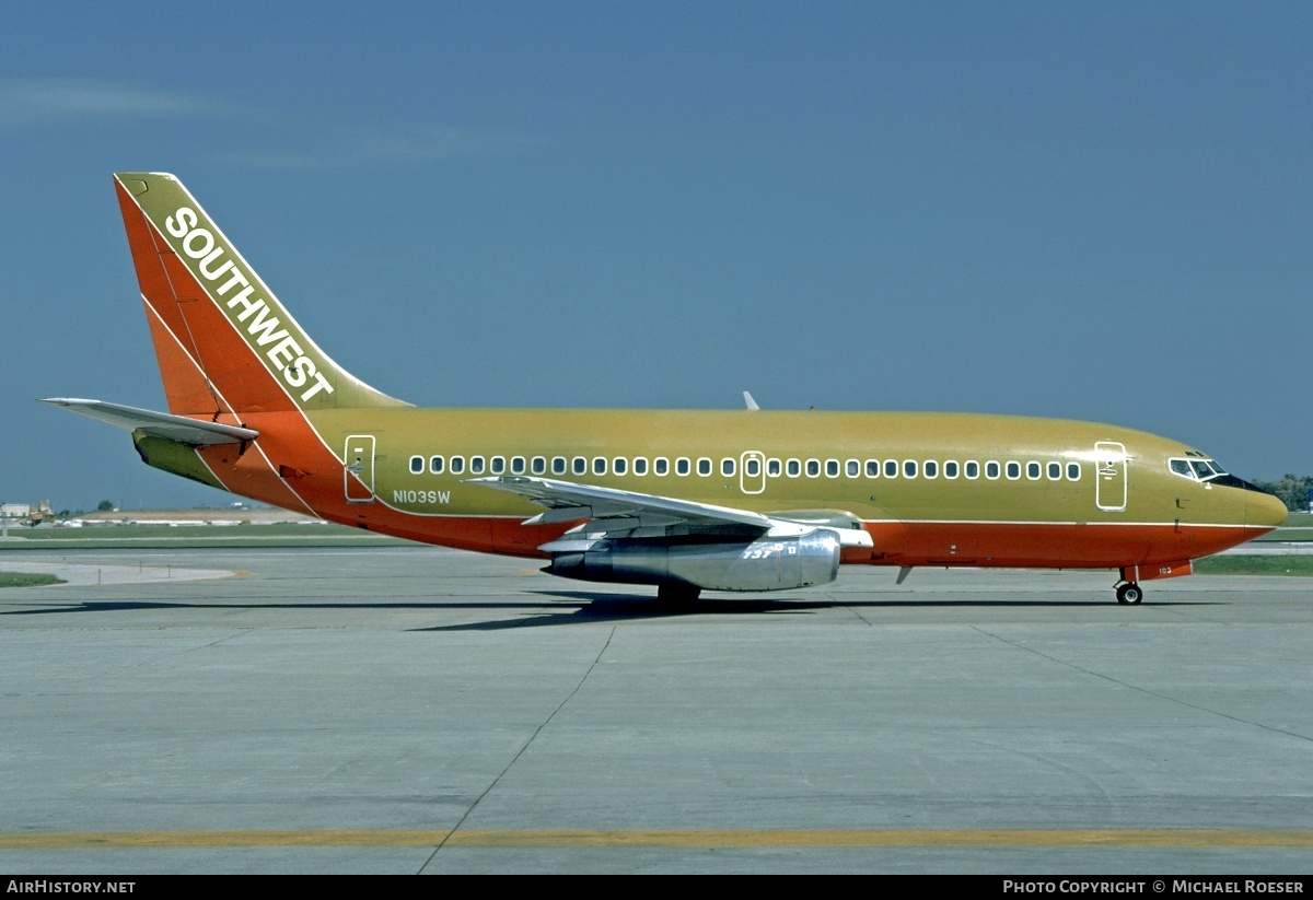 Aircraft Photo of N103SW | Boeing 737-2H4/Adv | Southwest Airlines | AirHistory.net #384938