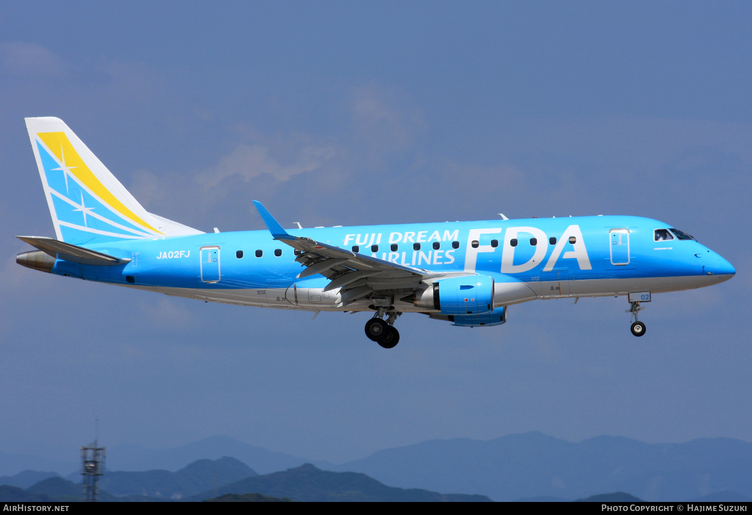 Aircraft Photo of JA02FJ | Embraer 170STD (ERJ-170-100STD) | FDA - Fuji Dream Airlines | AirHistory.net #384974