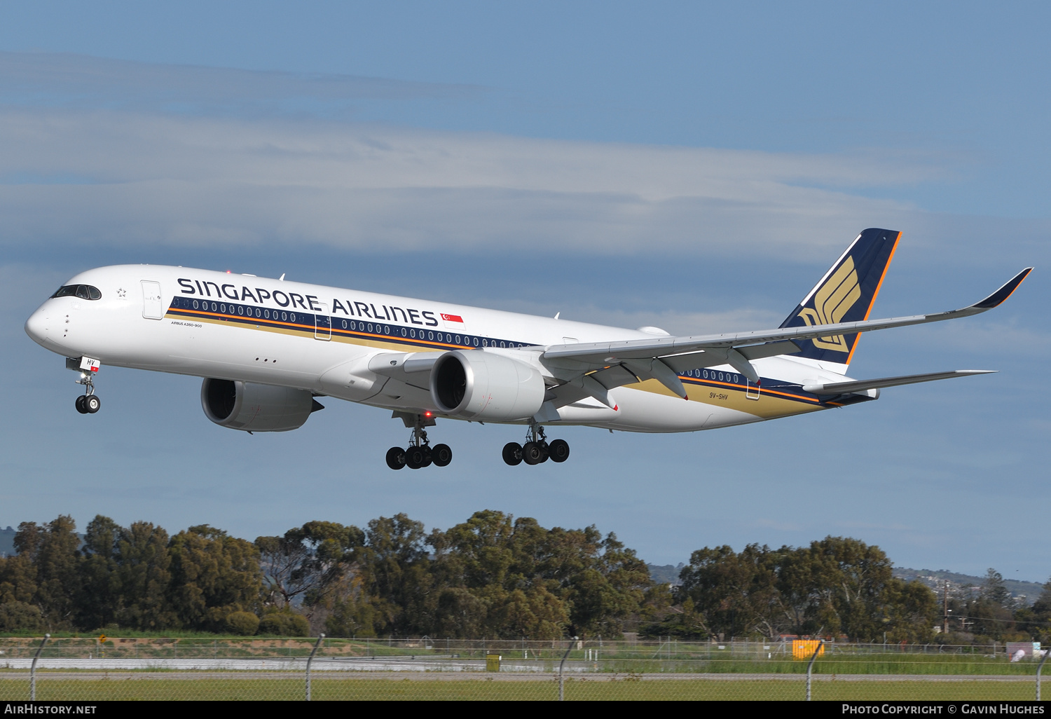 Aircraft Photo of 9V-SHV | Airbus A350-941 | Singapore Airlines | AirHistory.net #384979