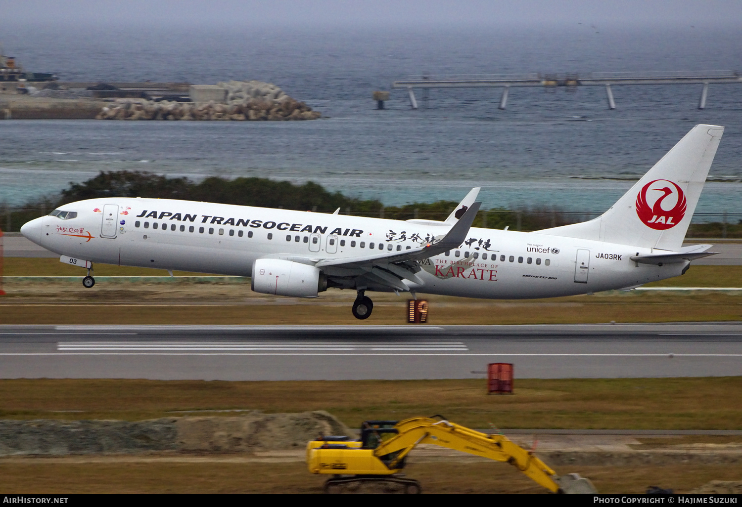 Aircraft Photo of JA03RK | Boeing 737-800 | Japan TransOcean Air - JTA | AirHistory.net #384997