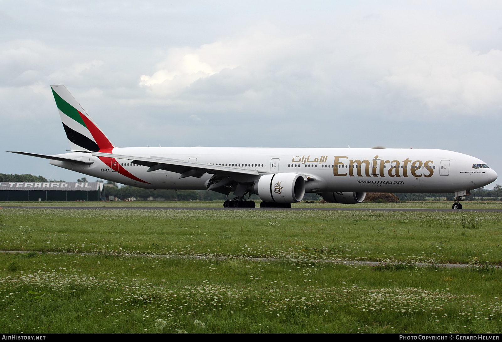 Aircraft Photo of A6-EQI | Boeing 777-300/ER | Emirates | AirHistory.net #385051