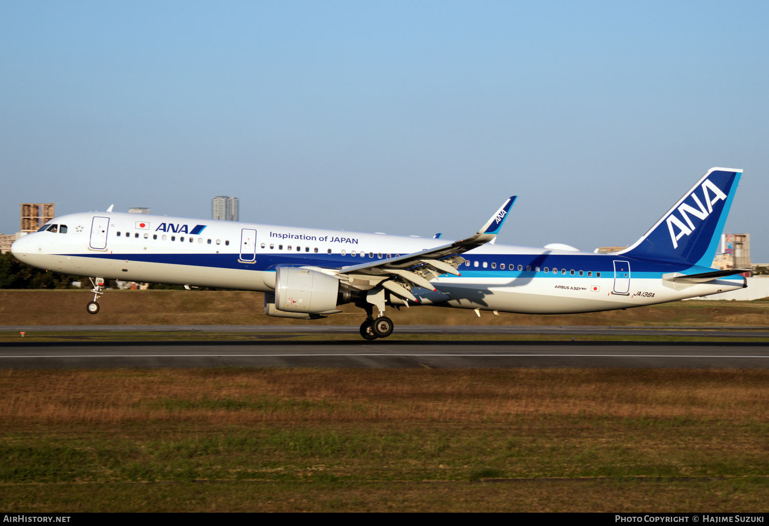 Aircraft Photo of JA136A | Airbus A321-272N | All Nippon Airways - ANA | AirHistory.net #385111