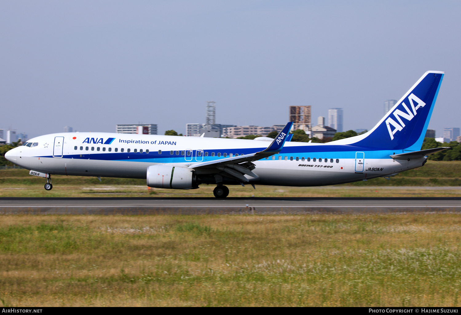 Aircraft Photo of JA90AN | Boeing 737-800 | All Nippon Airways - ANA | AirHistory.net #385117