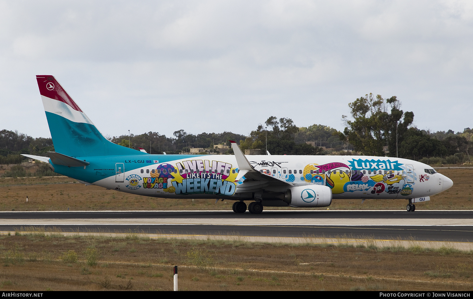 Aircraft Photo of LX-LGU | Boeing 737-8C9 | Luxair | AirHistory.net #385136