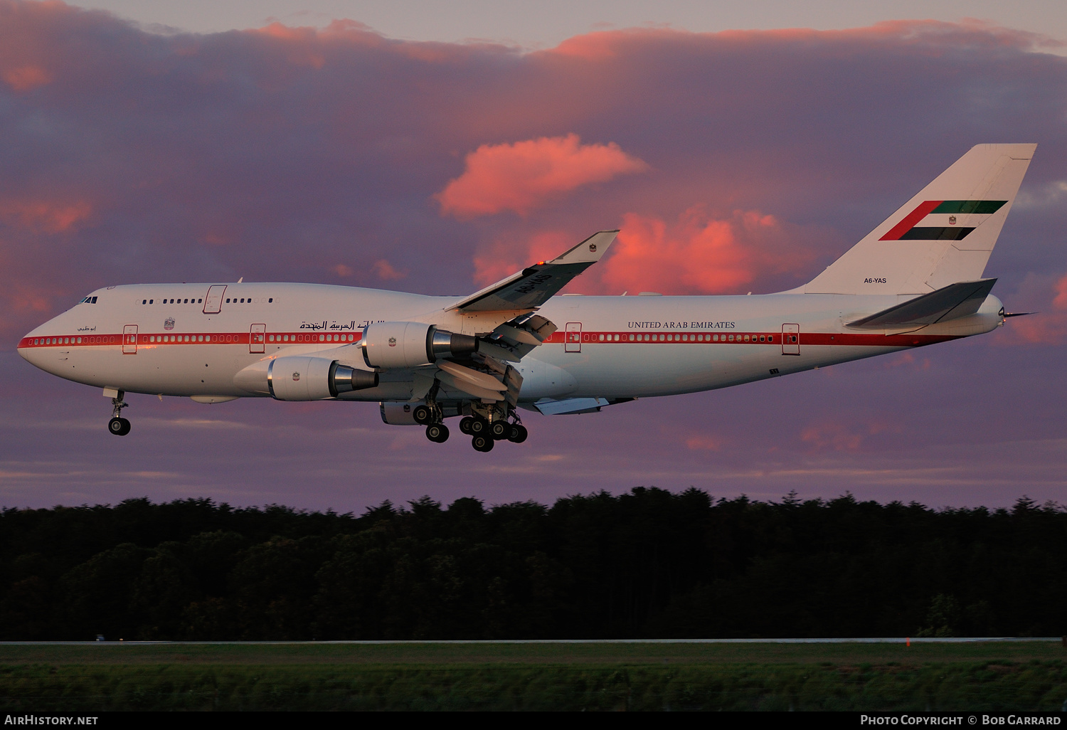 Aircraft Photo of A6-YAS | Boeing 747-4F6 | United Arab Emirates Government | AirHistory.net #385179