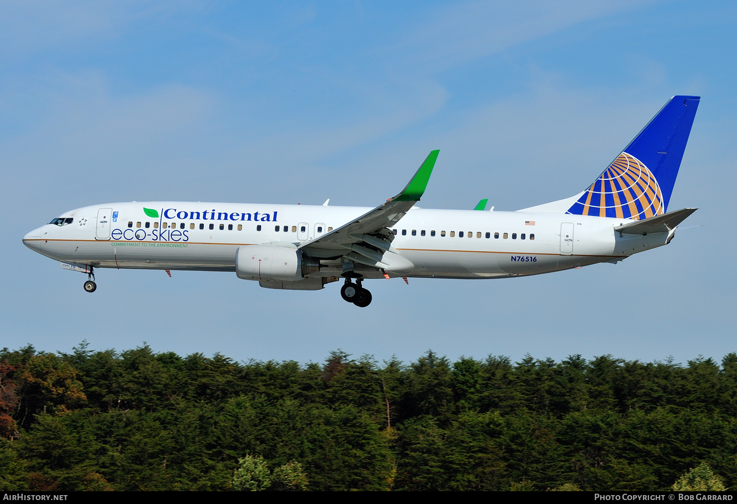 Aircraft Photo of N76516 | Boeing 737-824 | Continental Airlines | AirHistory.net #385205