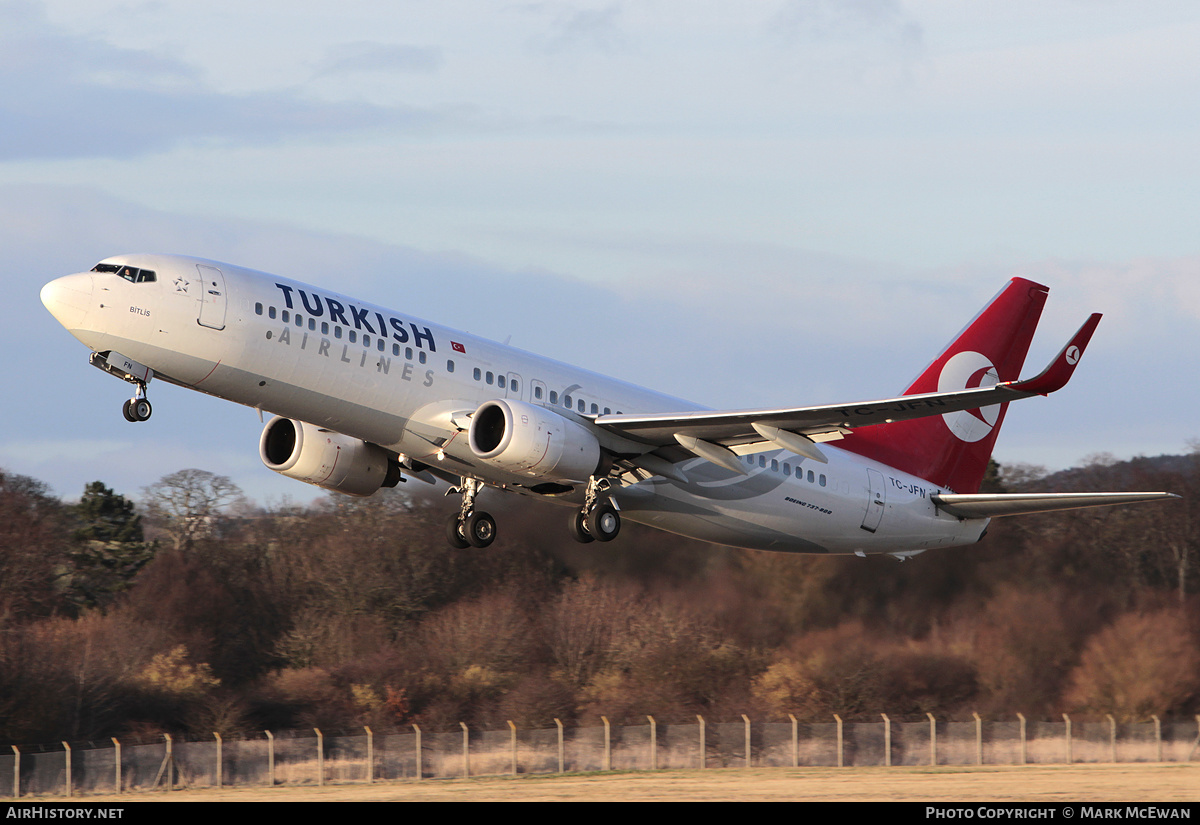 Aircraft Photo of TC-JFN | Boeing 737-8F2 | Turkish Airlines | AirHistory.net #385209