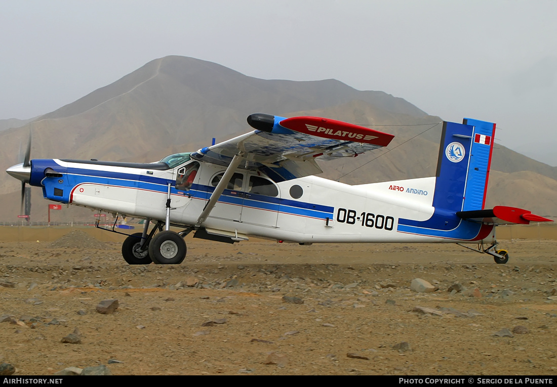 Aircraft Photo of OB-1600 | Pilatus PC-6/B2-H4 Turbo Porter | Aero Andino | AirHistory.net #385250