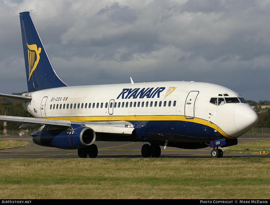 Aircraft Photo of EI-COX | Boeing 737-230/Adv | Ryanair | AirHistory.net #385312