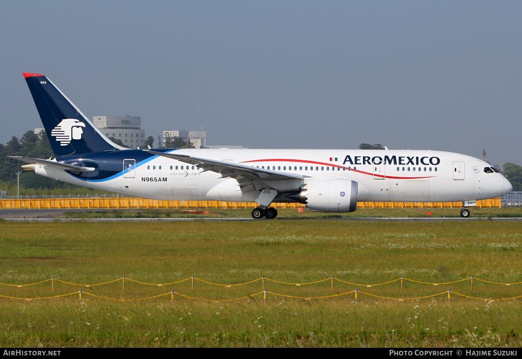 Aircraft Photo of N965AM | Boeing 787-8 Dreamliner | AeroMéxico | AirHistory.net #385351