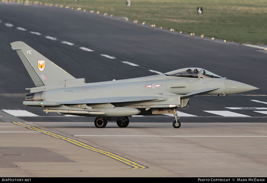 Aircraft Photo of ZK331 | Eurofighter EF-2000 Typhoon FGR4 | UK - Air Force | AirHistory.net #385359