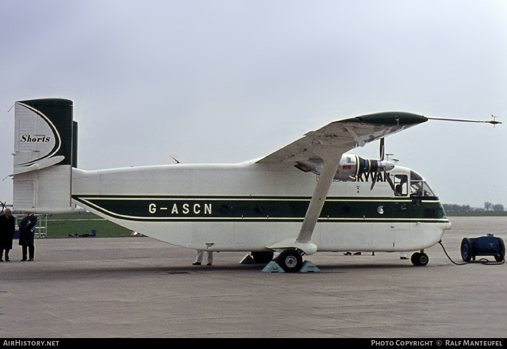 Aircraft Photo of G-ASCN | Short SC.7 Skyvan 1A | Shorts | AirHistory.net #385369