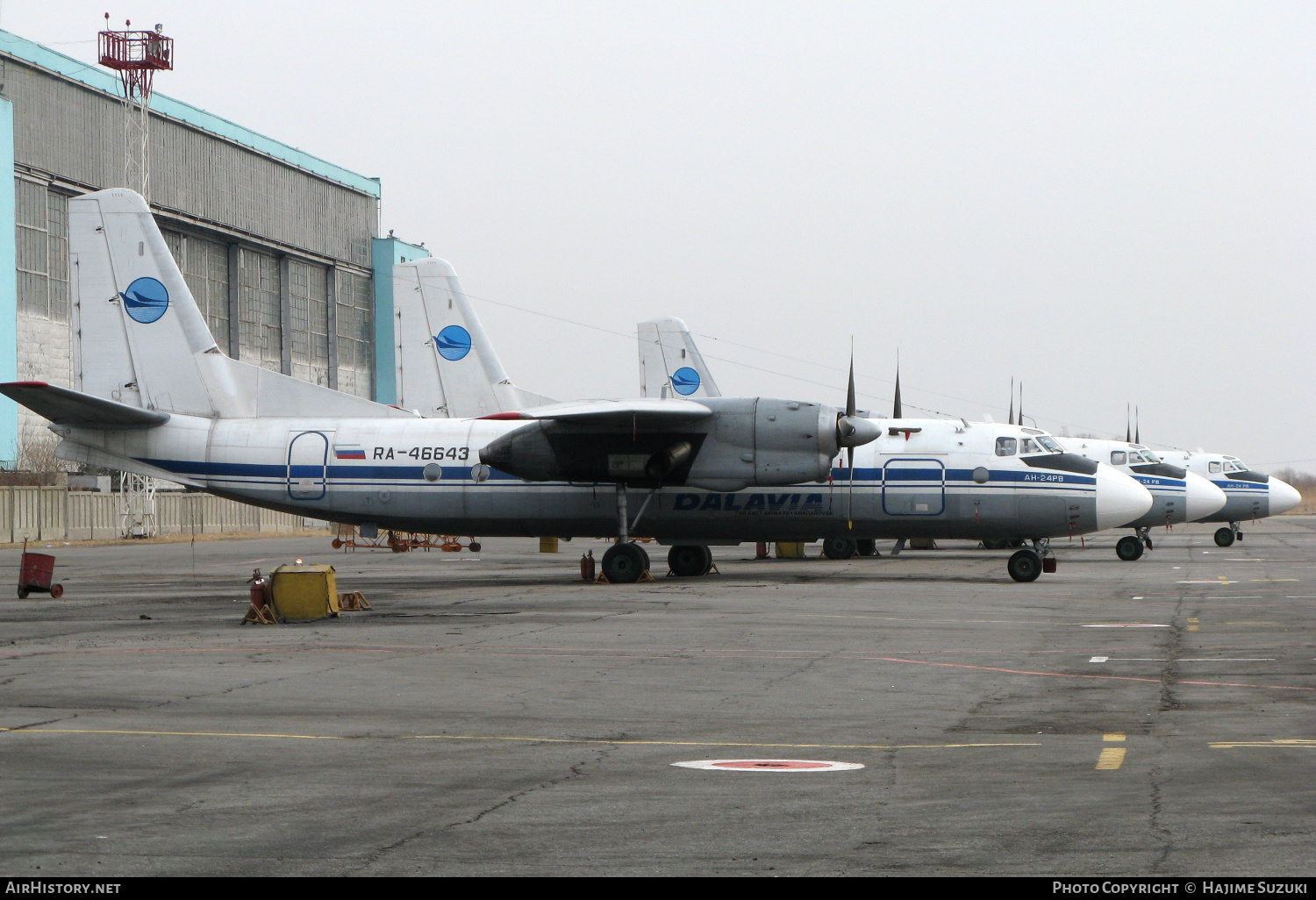 Aircraft Photo of RA-46643 | Antonov An-24RV | Dalavia - Far East Airways | AirHistory.net #385408