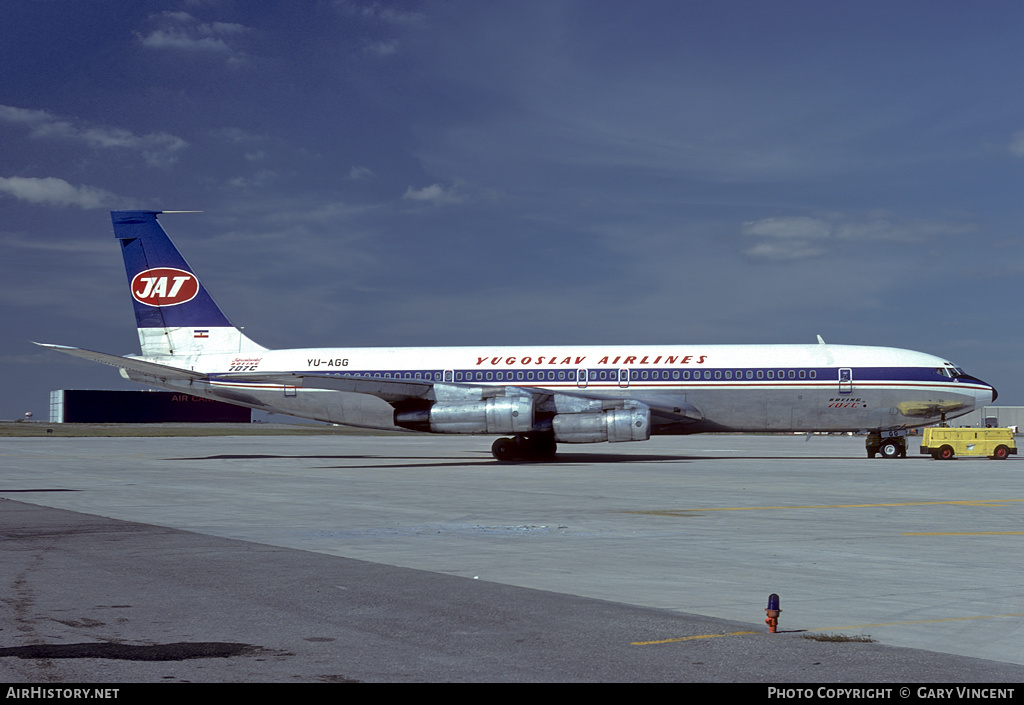 Aircraft Photo of YU-AGG | Boeing 707-340C | JAT Yugoslav Airlines - Jugoslovenski Aerotransport | AirHistory.net #385567