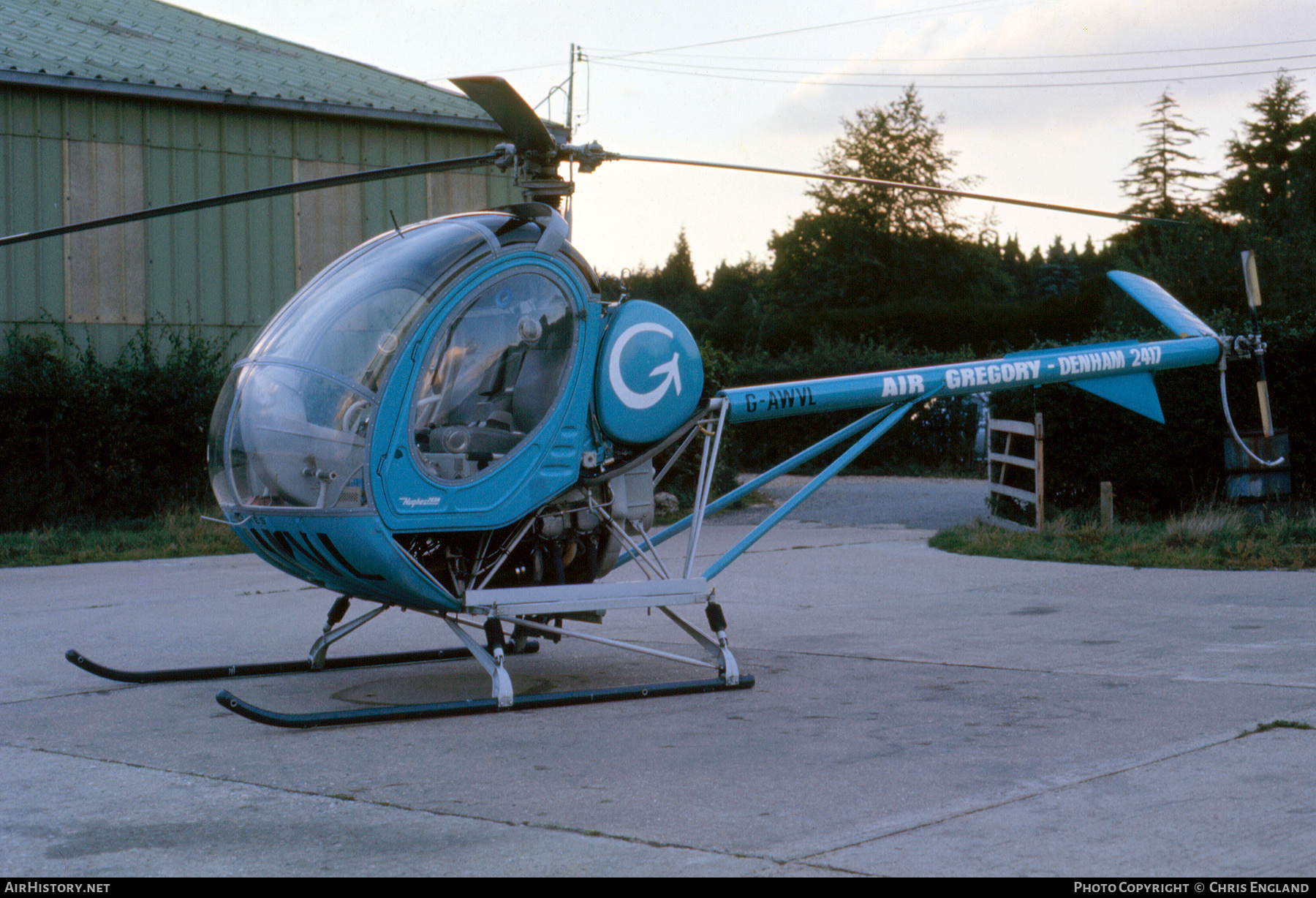 Aircraft Photo of G-AWVL | Hughes 269A | AirHistory.net #385578