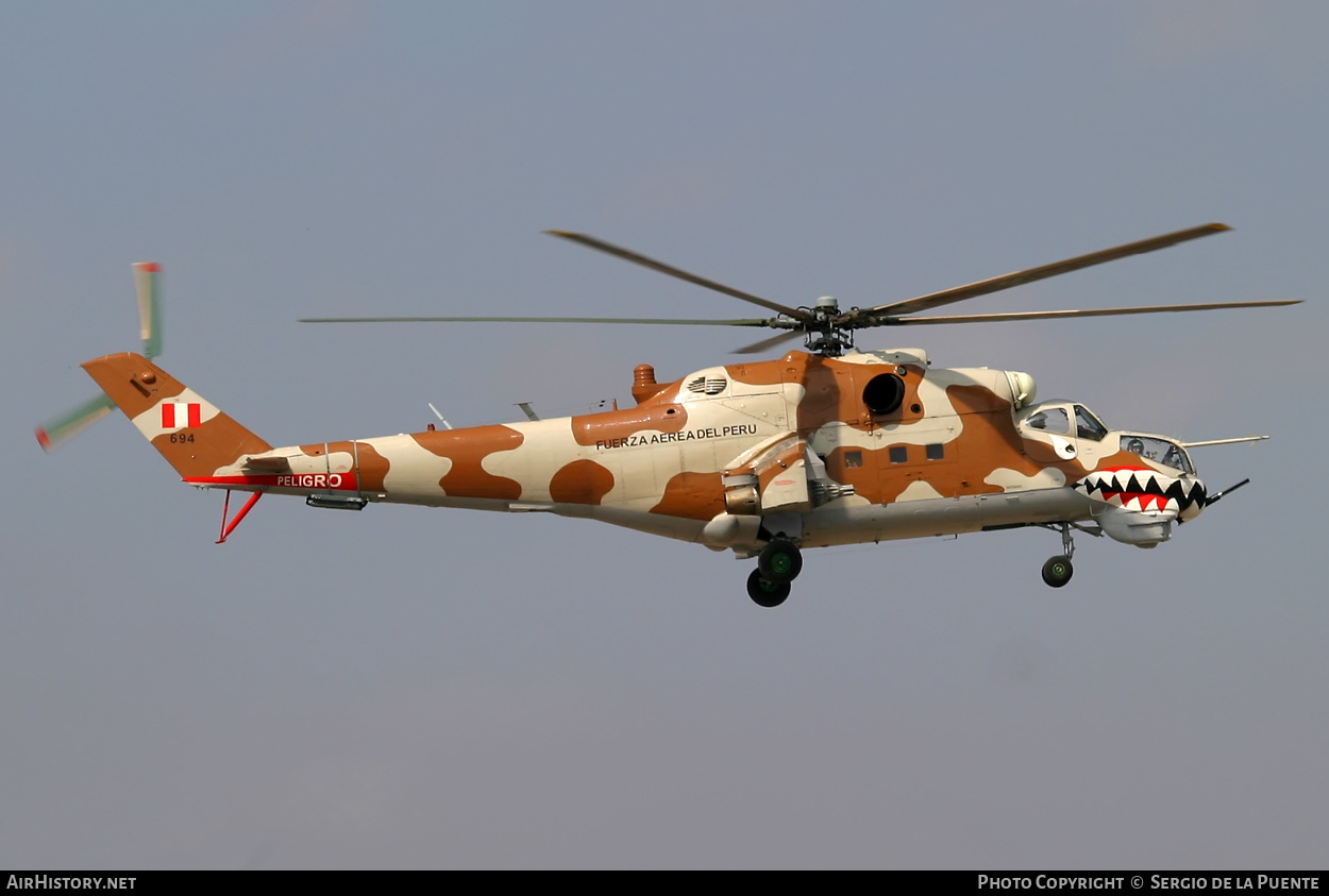 Aircraft Photo of 694 | Mil Mi-25 | Peru - Air Force | AirHistory.net #385587