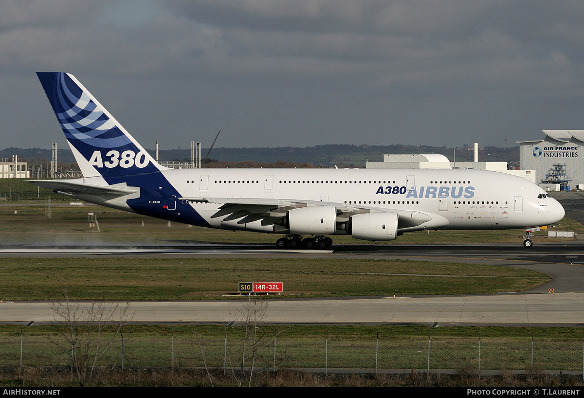 Aircraft Photo of F-WWJB | Airbus A380-841 | Airbus | AirHistory.net #385647