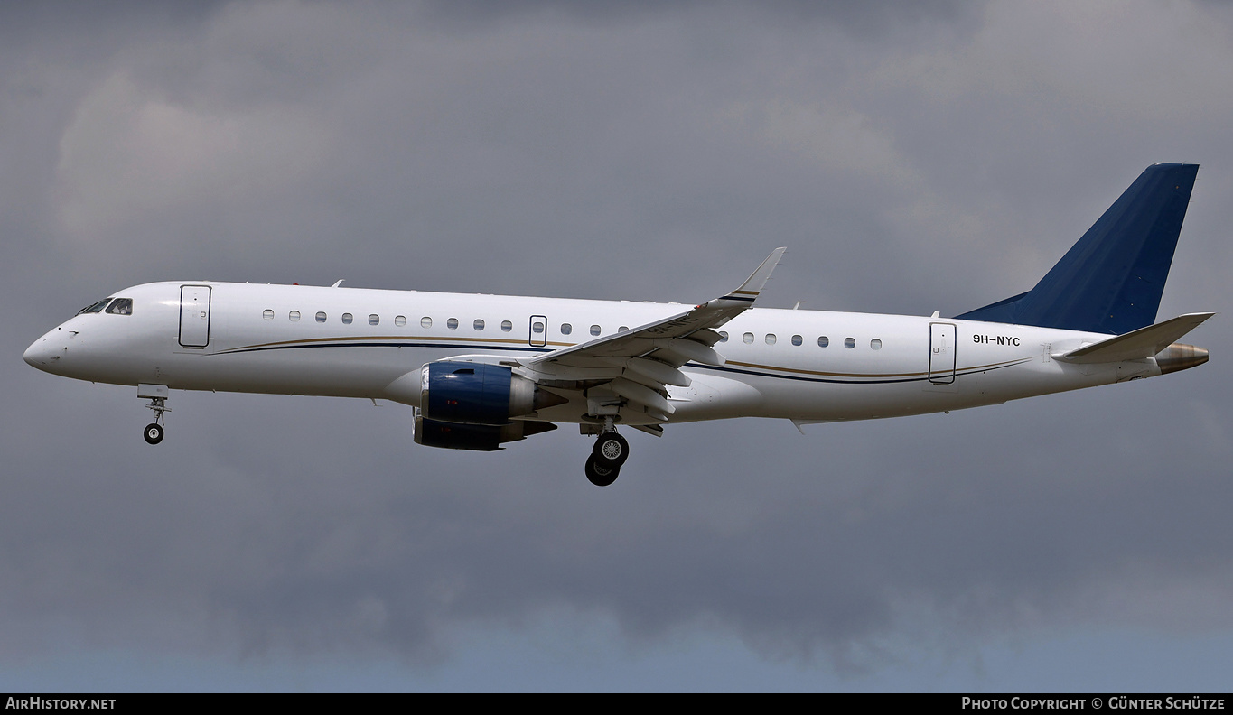 Aircraft Photo of 9H-NYC | Embraer Lineage 1000 (ERJ-190-100ECJ) | AirHistory.net #385654