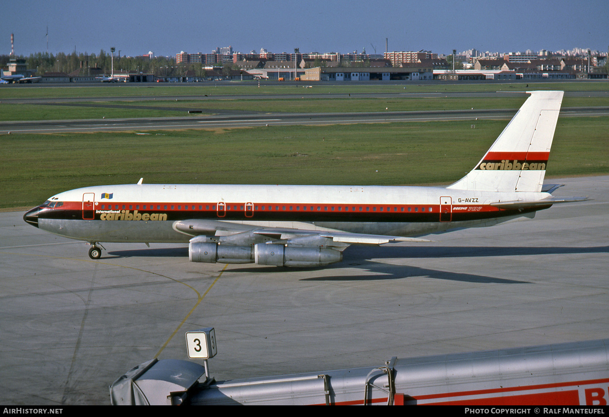Aircraft Photo of G-AVZZ | Boeing 707-138B | International Caribbean Airways | AirHistory.net #385683