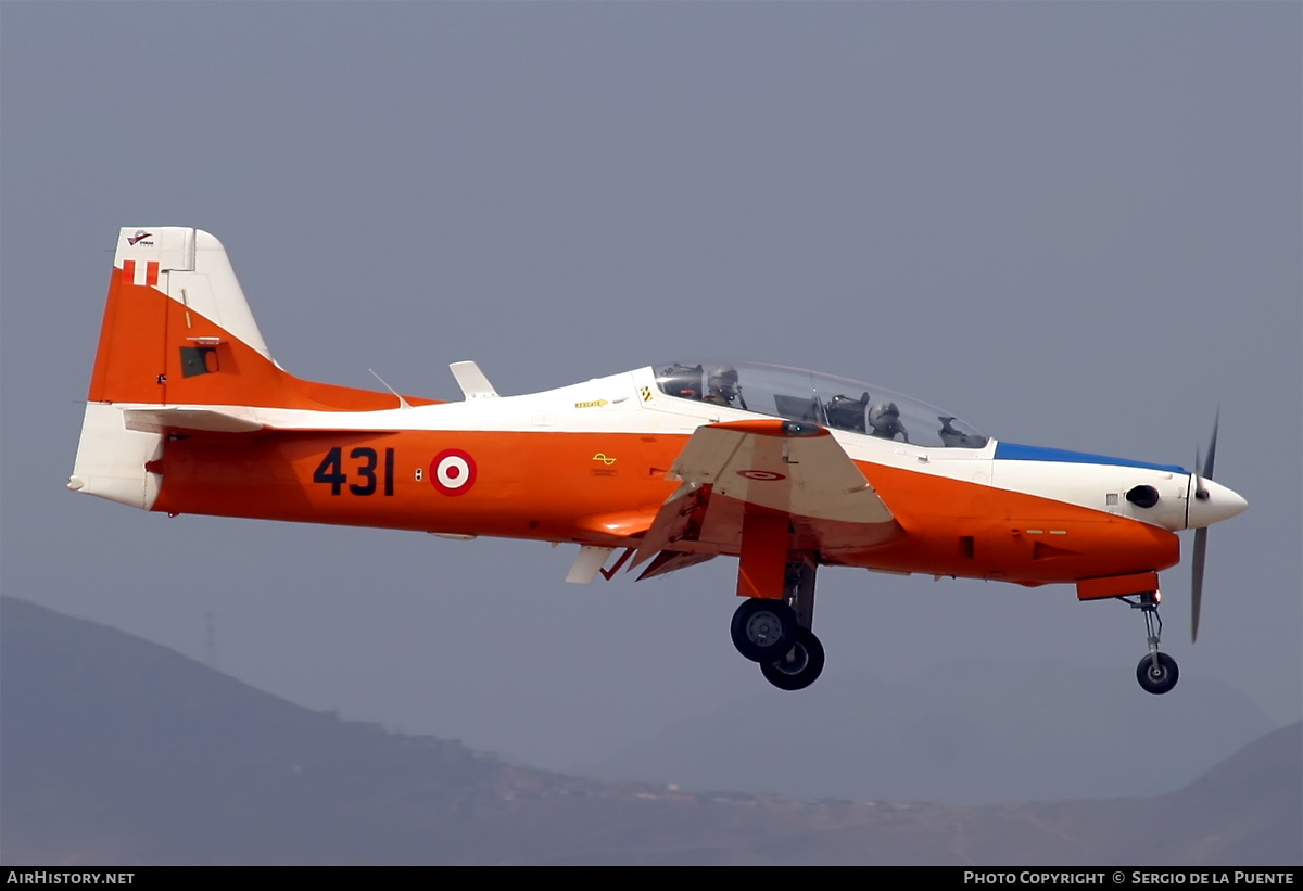 Aircraft Photo of 431 | Embraer T-27 Tucano | Peru - Air Force | AirHistory.net #385735
