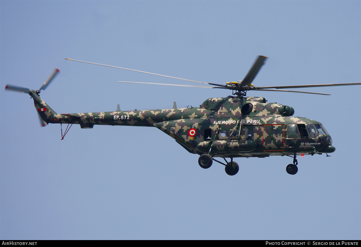 Aircraft Photo of EP-672 | Mil Mi-171Sh-P | Peru - Army | AirHistory.net #385751
