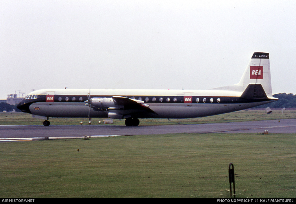 Aircraft Photo of G-APEM | Vickers 953 Vanguard | BEA - British European Airways | AirHistory.net #385763