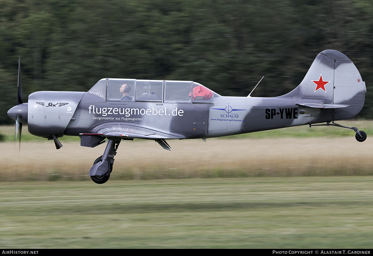 Aircraft Photo of SP-YWE | Yakovlev Yak-52TW | Russia - Air Force | AirHistory.net #385776