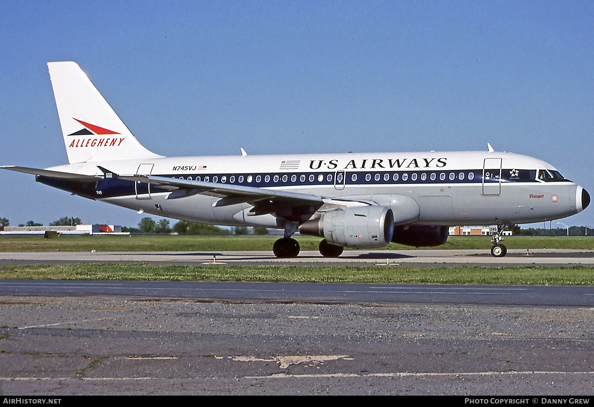 Aircraft Photo of N745VJ | Airbus A319-112 | US Airways | Allegheny Airlines | AirHistory.net #385801
