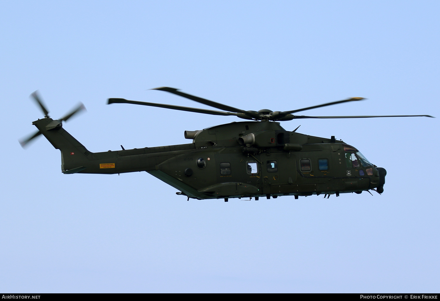 Aircraft Photo of M-515 | AgustaWestland EH101-512 Merlin Joint Supporter | Denmark - Air Force | AirHistory.net #385824