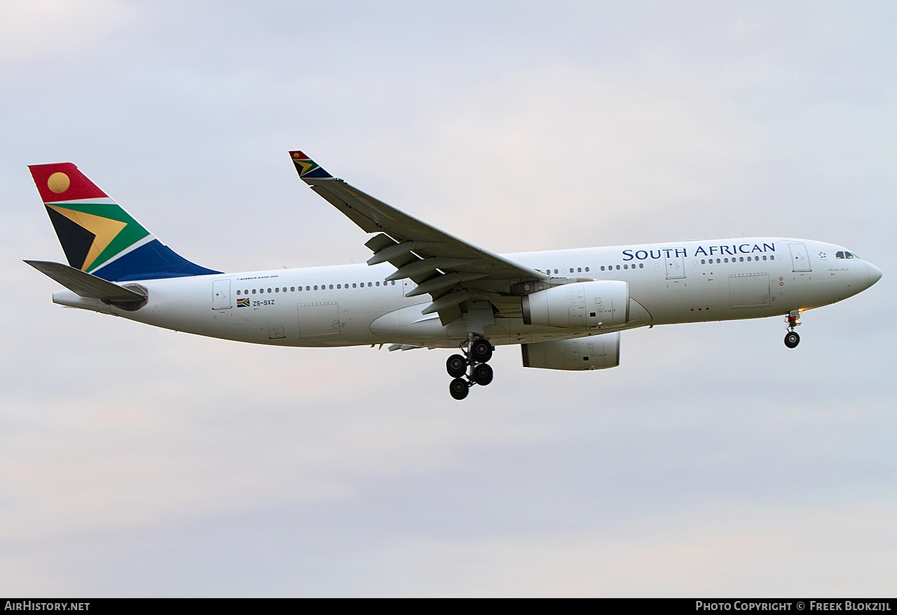 Aircraft Photo of ZS-SXZ | Airbus A330-243 | South African Airways | AirHistory.net #385831