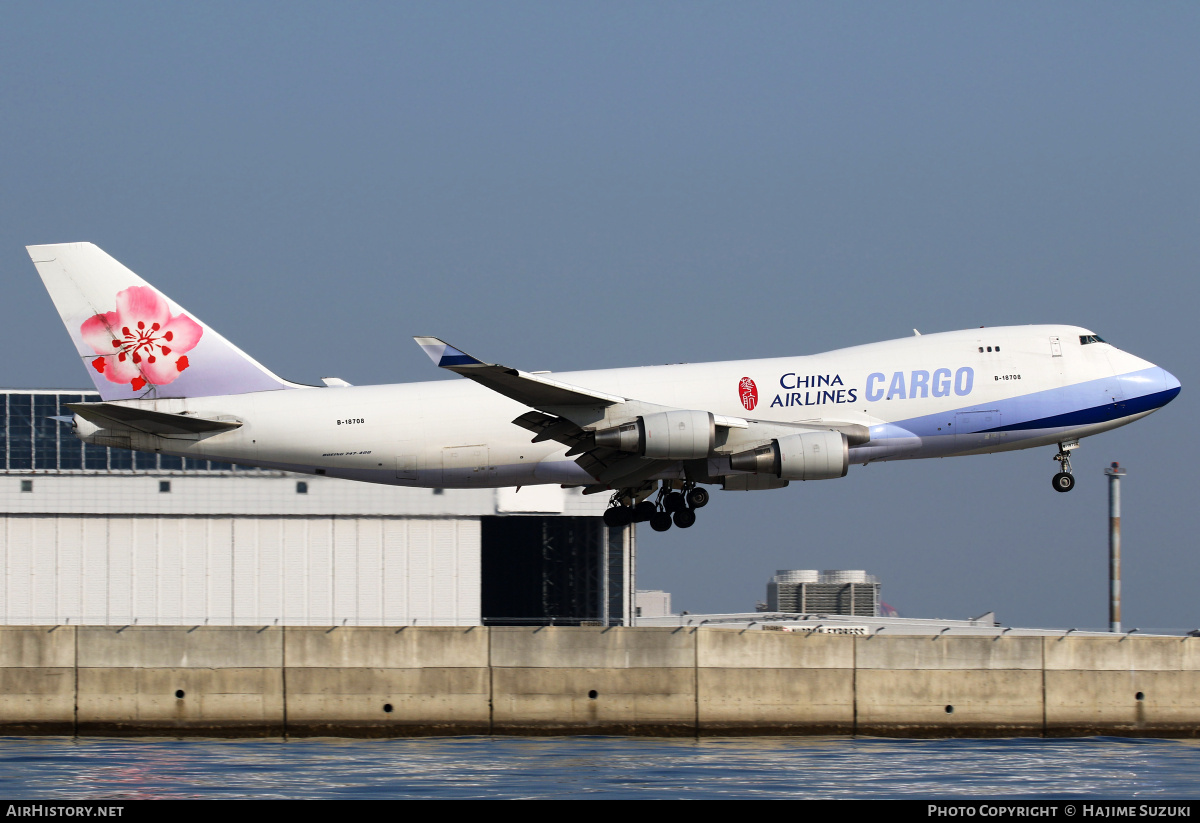 Aircraft Photo of B-18708 | Boeing 747-409F/SCD | China Airlines Cargo | AirHistory.net #385832