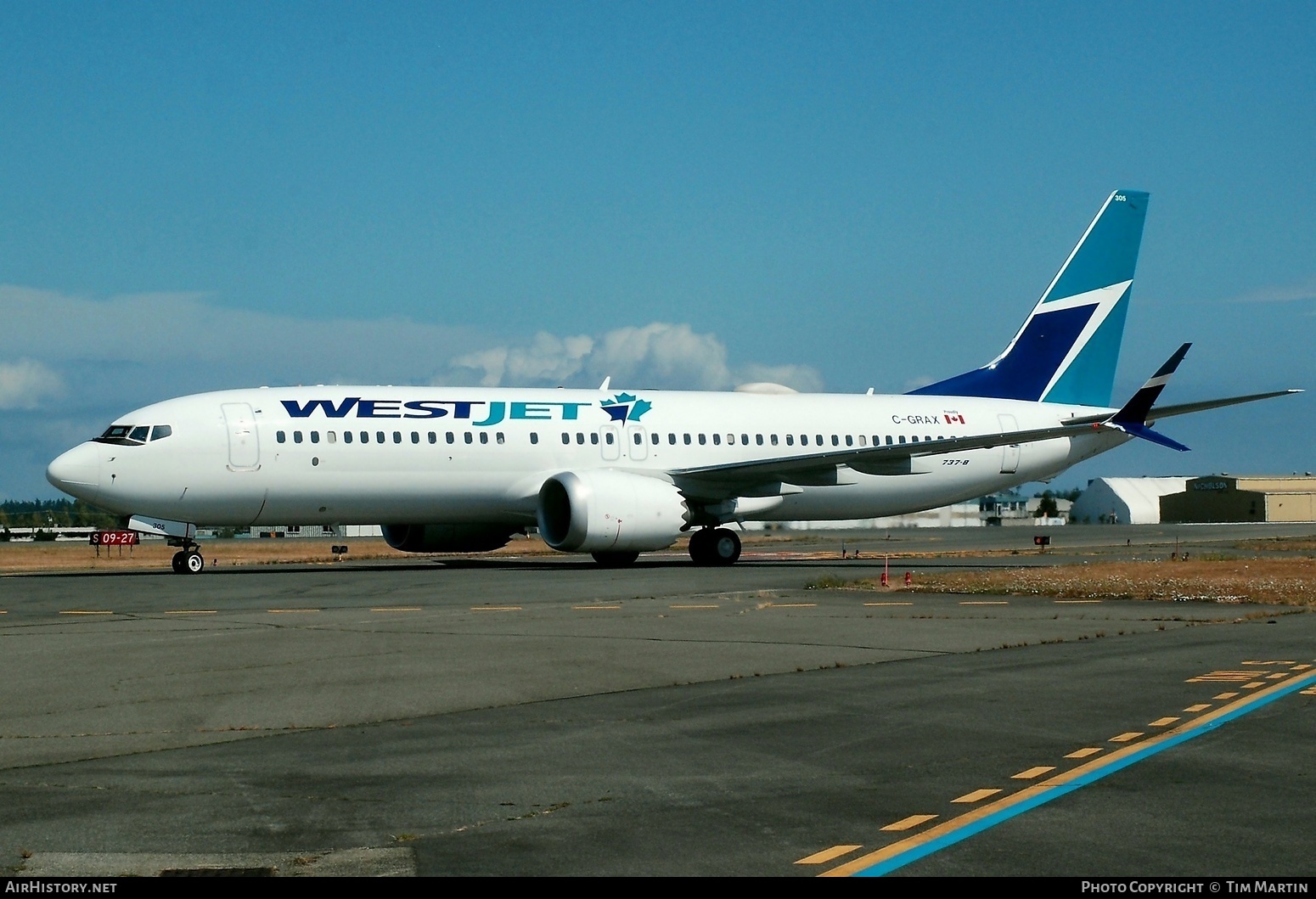 Aircraft Photo of C-GRAX | Boeing 737-8 Max 8 | WestJet | AirHistory.net #385835