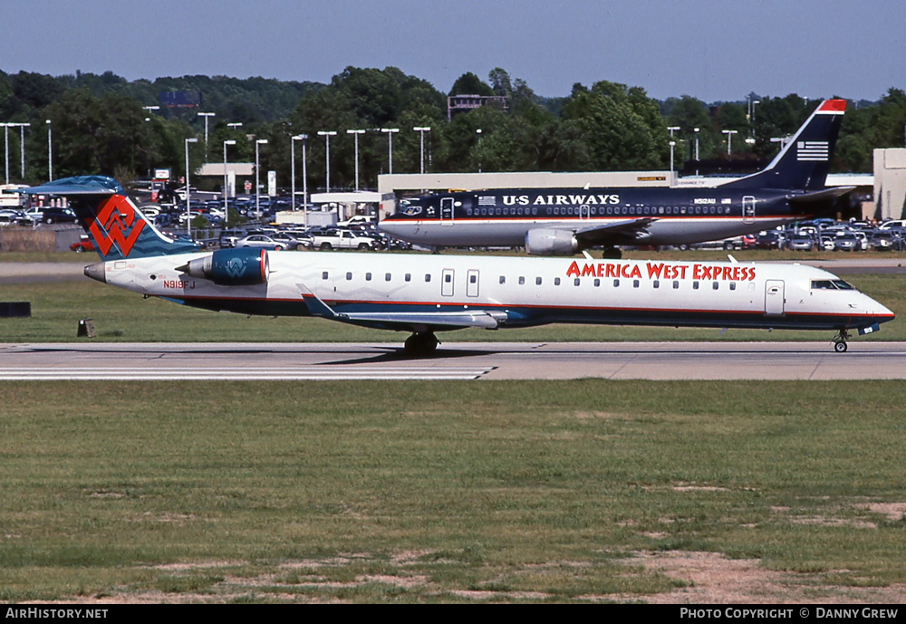 Aircraft Photo of N919FJ | Bombardier CRJ-900ER (CL-600-2D24) | America West Express | AirHistory.net #385958