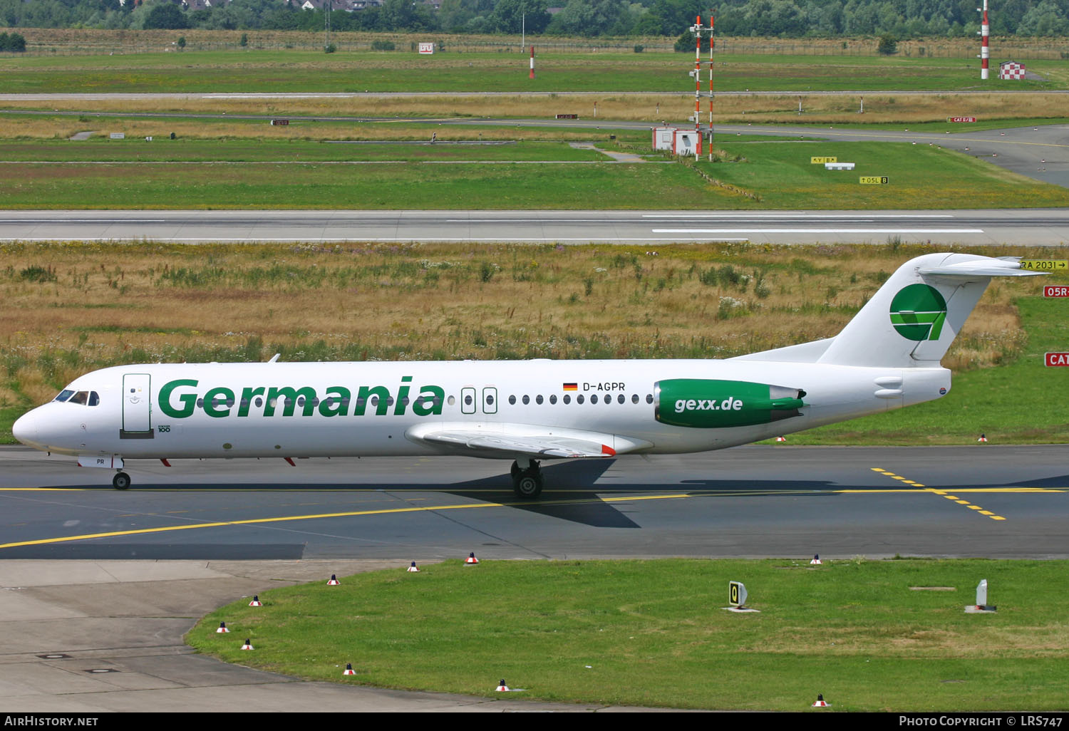 Aircraft Photo of D-AGPR | Fokker 100 (F28-0100) | Germania | AirHistory.net #385959