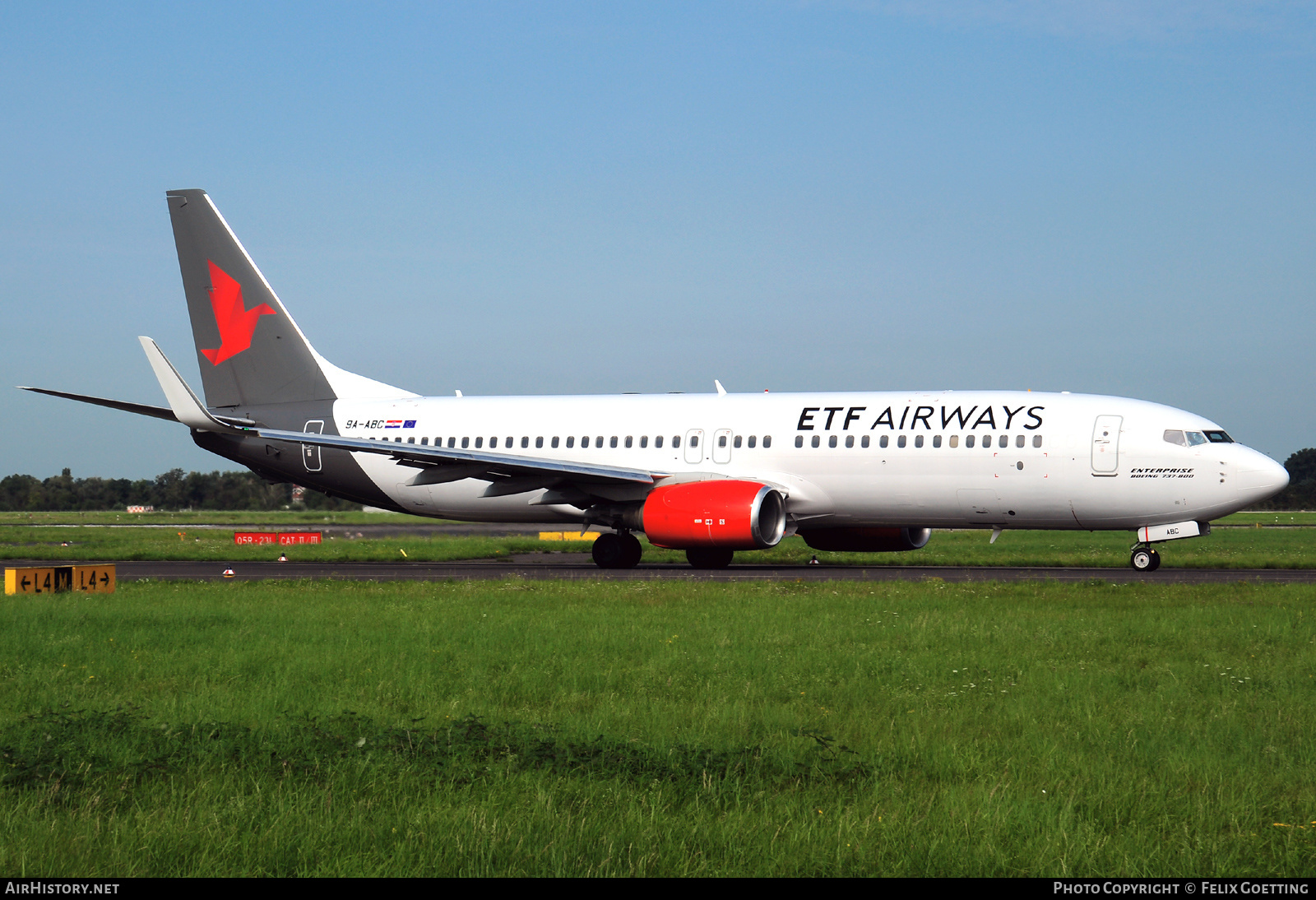 Aircraft Photo of 9A-ABC | Boeing 737-8Q8 | ETF Airways | AirHistory.net #385971