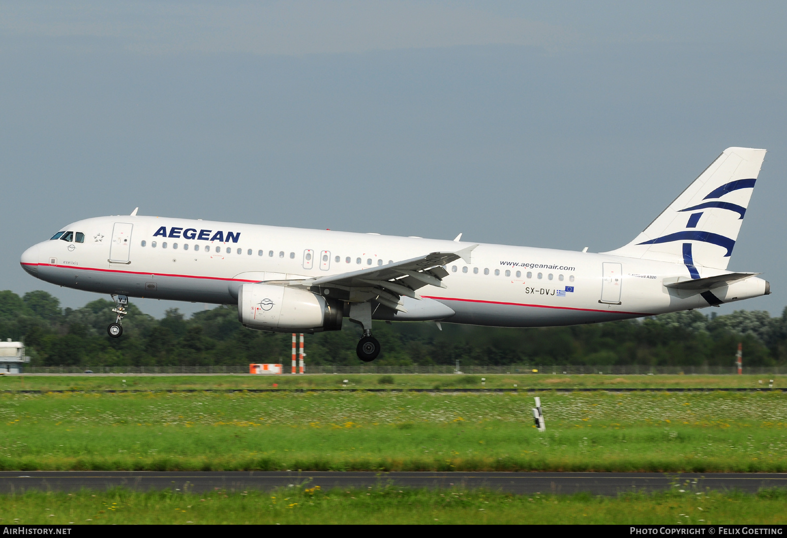 Aircraft Photo of SX-DVJ | Airbus A320-232 | Aegean Airlines | AirHistory.net #385973