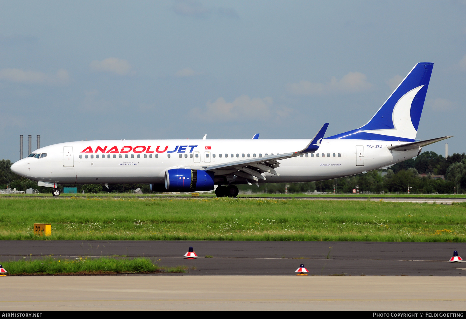 Aircraft Photo of TC-JZJ | Boeing 737-8AS | AnadoluJet | AirHistory.net #385974
