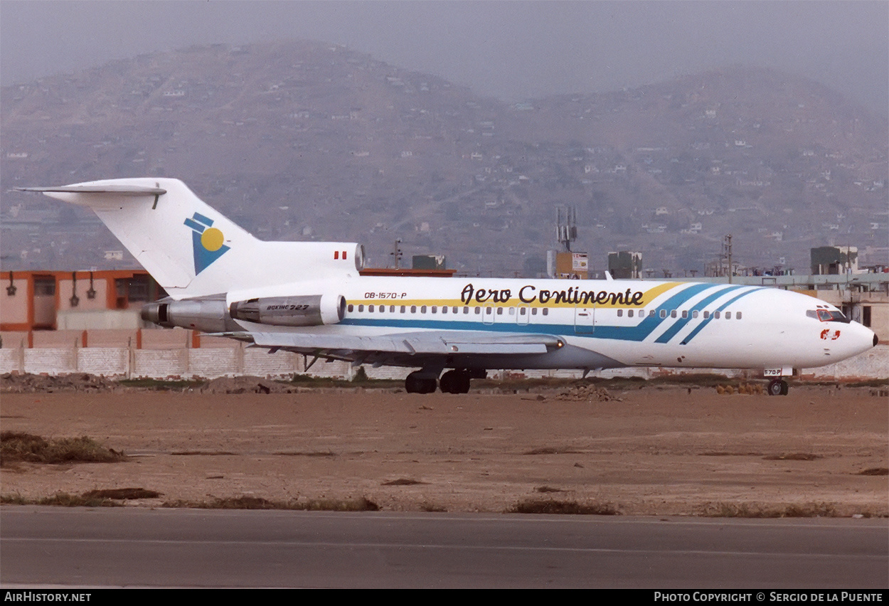 Aircraft Photo of OB-1570P | Boeing 727-22 | Aero Continente | AirHistory.net #385985