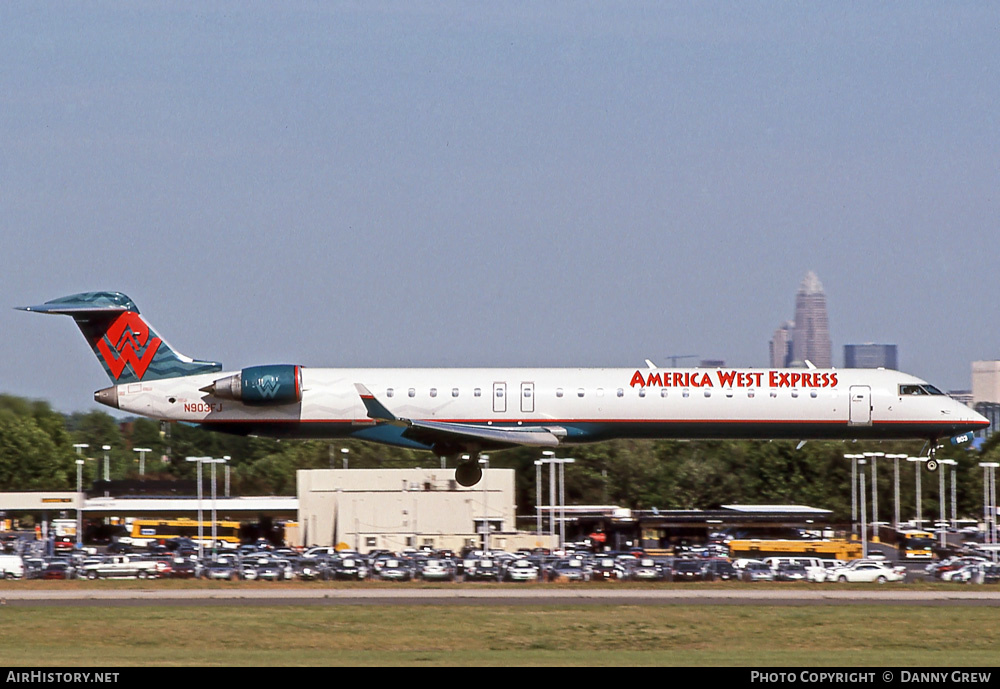 Aircraft Photo of N903FJ | Bombardier CRJ-900ER (CL-600-2D24) | America West Airlines | AirHistory.net #385996