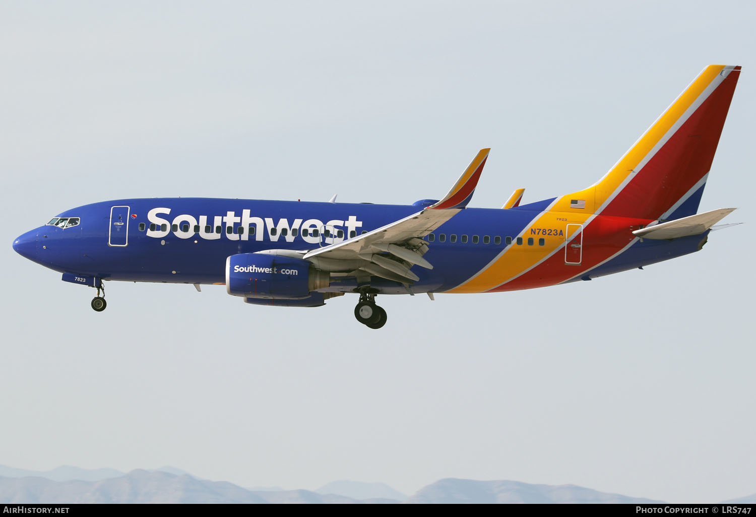 Aircraft Photo of N7823A | Boeing 737-7CT | Southwest Airlines | AirHistory.net #386039