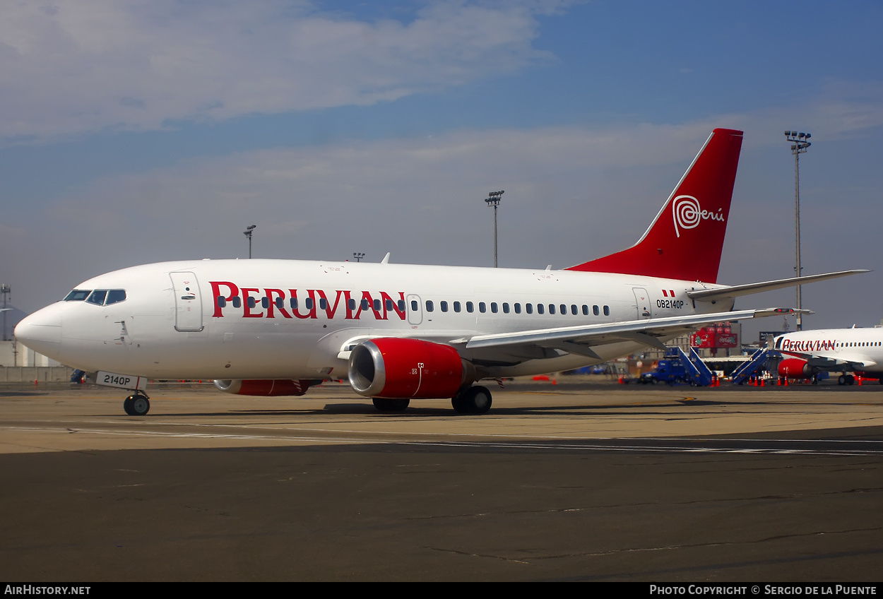Aircraft Photo of OB-2140P | Boeing 737-530 | Peruvian Airlines | AirHistory.net #386123