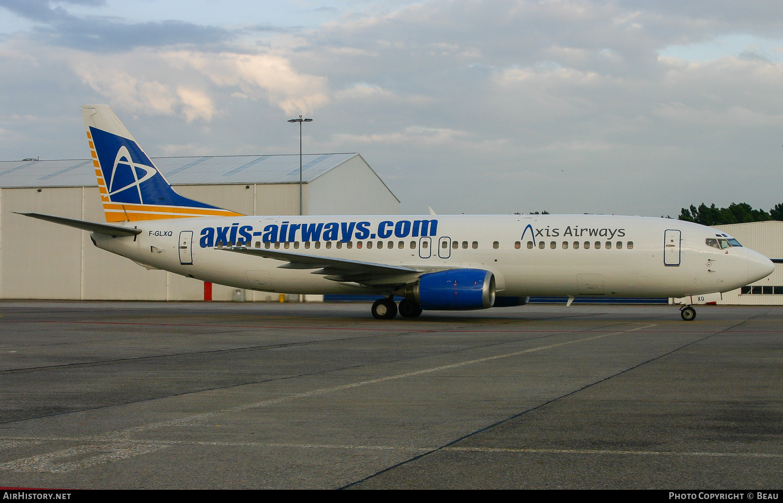 Aircraft Photo of F-GLXQ | Boeing 737-4Y0 | Axis Airways | AirHistory.net #386161