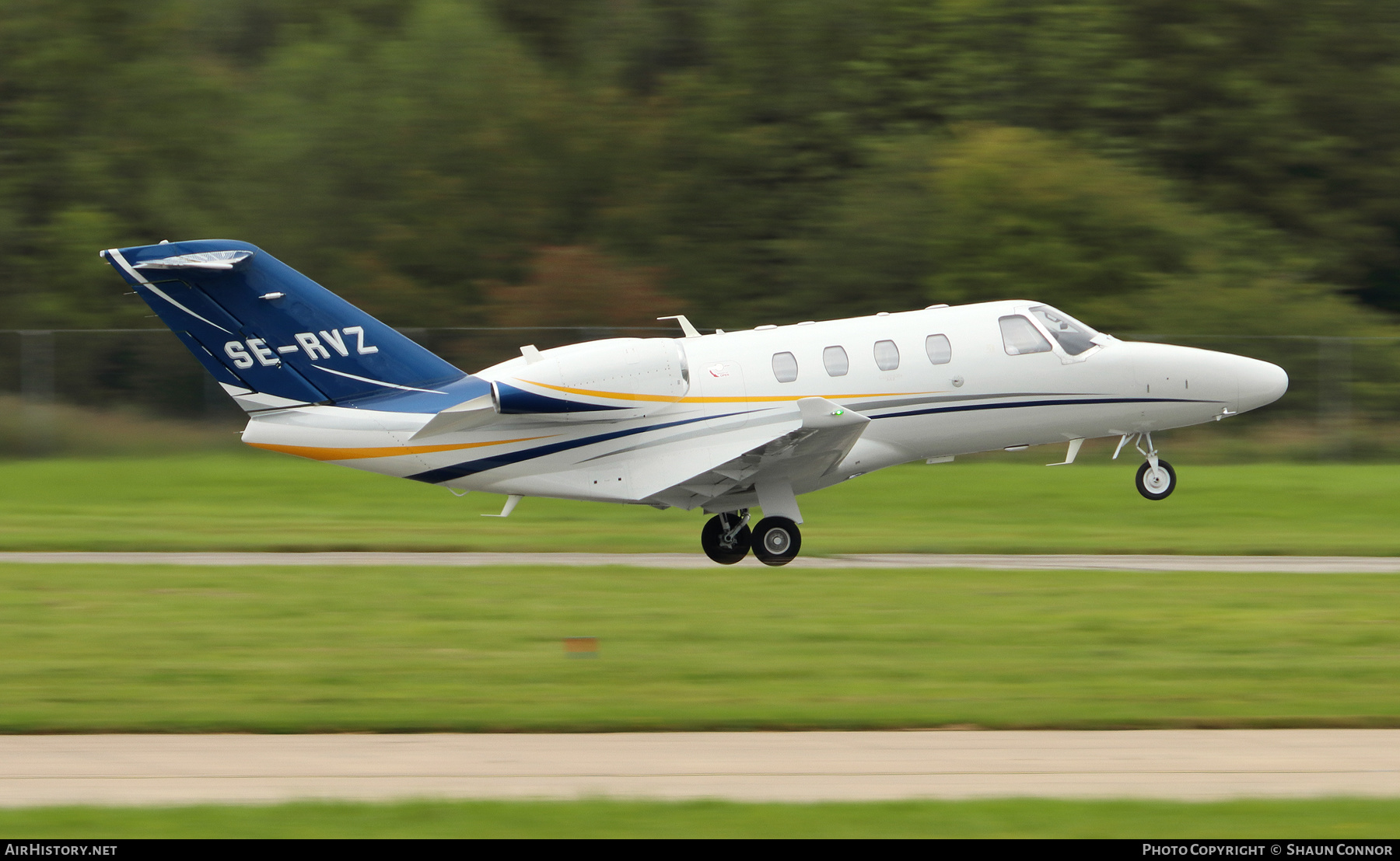 Aircraft Photo of SE-RVZ | Cessna 525 CitationJet M2 | AirHistory.net #386269