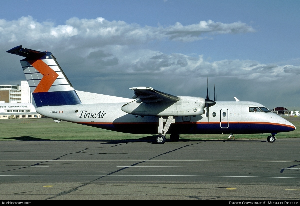 Aircraft Photo of C-GTAE | De Havilland Canada DHC-8-102 Dash 8 | Time Air | AirHistory.net #386321