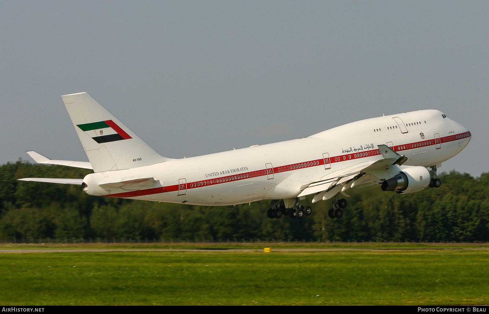 Aircraft Photo of A6-YAS | Boeing 747-4F6 | United Arab Emirates Government | AirHistory.net #386387